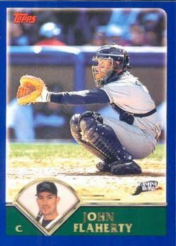 #81 John Flaherty - Tampa Bay Devil Rays - 2003 Topps Baseball
