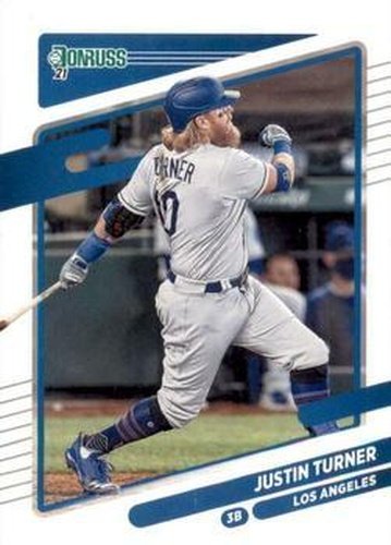 #81 Justin Turner - Los Angeles Dodgers - 2021 Donruss Baseball