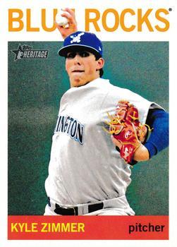 #81 Kyle Zimmer - Wilmington Blue Rocks - 2013 Topps Heritage Minor League Baseball
