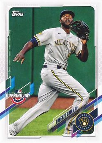 #81 Lorenzo Cain - Milwaukee Brewers - 2021 Topps Opening Day Baseball