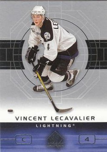 #81 Vincent Lecavalier - Tampa Bay Lightning - 2002-03 SP Authentic Hockey