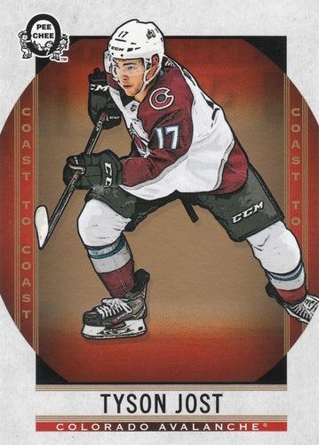 #81 Tyson Jost - Colorado Avalanche - 2018-19 O-Pee-Chee Coast to Coast Hockey