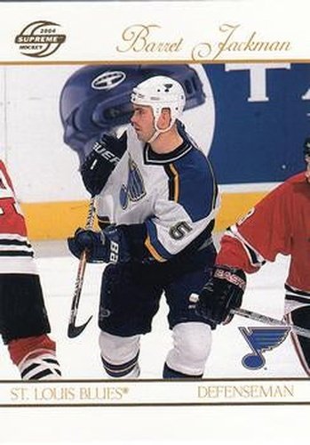 #81 Barret Jackman - St. Louis Blues - 2003-04 Pacific Supreme Hockey