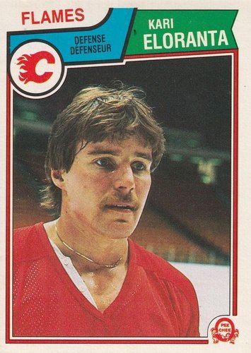 #81 Kari Eloranta - Calgary Flames - 1983-84 O-Pee-Chee Hockey