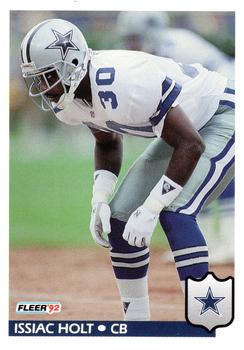 #81 Issiac Holt - Dallas Cowboys - 1992 Fleer Football