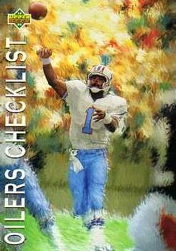 #81 Oilers Checklist - Houston Oilers - 1993 Upper Deck Football