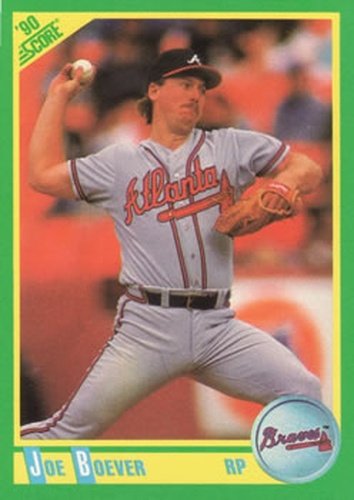 #81 Joe Boever - Atlanta Braves - 1990 Score Baseball