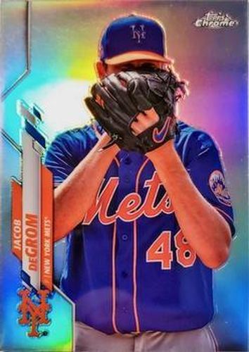 #81b Jacob deGrom - New York Mets - 2020 Topps Chrome Baseball