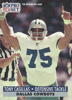 #820 Tony Casillas - Dallas Cowboys - 1991 Pro Set Football