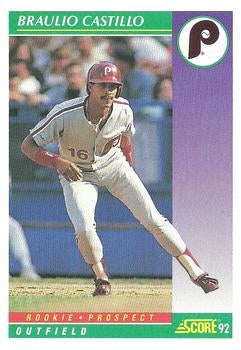 #824 Braulio Castillo - Philadelphia Phillies - 1992 Score Baseball
