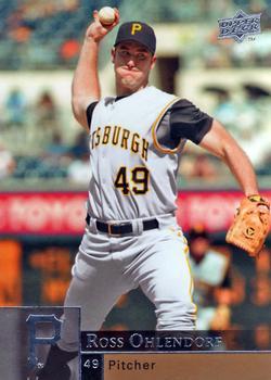 #826 Ross Ohlendorf - Pittsburgh Pirates - 2009 Upper Deck Baseball