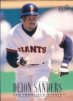 #298 Deion Sanders - San Francisco Giants - 1996 Ultra Baseball