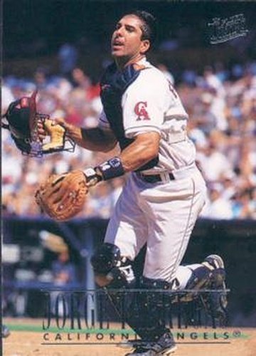 #29 Jorge Fabregas - California Angels - 1996 Ultra Baseball
