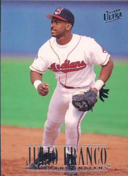 #341 Julio Franco - Cleveland Indians - 1996 Ultra Baseball