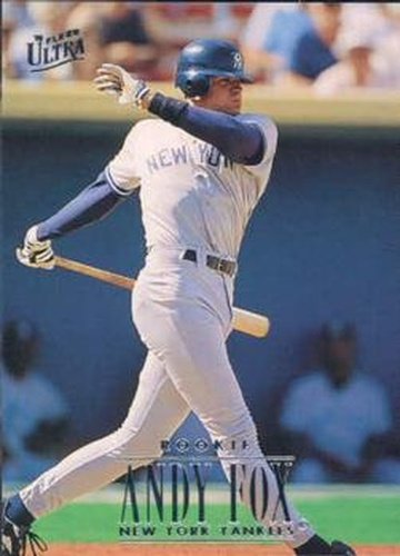 #383 Andy Fox - New York Yankees - 1996 Ultra Baseball