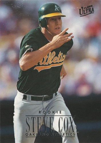 #399 Steve Cox - Oakland Athletics - 1996 Ultra Baseball