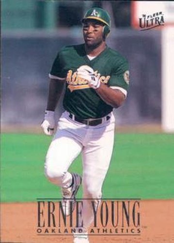 #406 Ernie Young - Oakland Athletics - 1996 Ultra Baseball