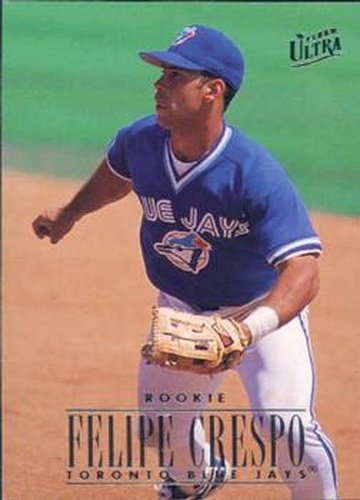 #428 Felipe Crespo - Toronto Blue Jays - 1996 Ultra Baseball