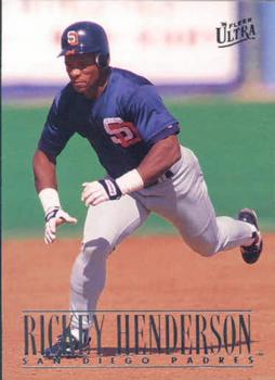#558 Rickey Henderson - San Diego Padres - 1996 Ultra Baseball