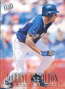 #80 Darryl Hamilton - Milwaukee Brewers - 1996 Ultra Baseball