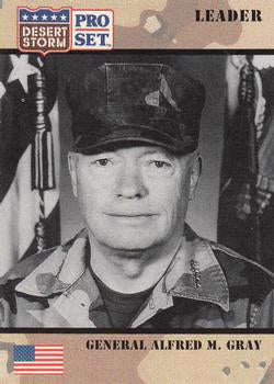 #82 General Alfred M. Gray - Commander, U.S. Mari - 1991 Pro Set Desert Storm