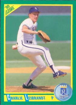 #82 Charlie Leibrandt - Kansas City Royals - 1990 Score Baseball