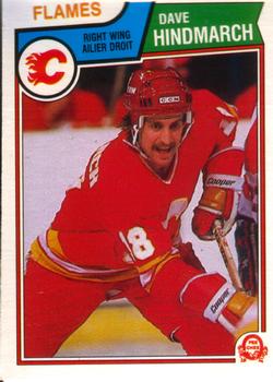 #82 Dave Hindmarch - Calgary Flames - 1983-84 O-Pee-Chee Hockey