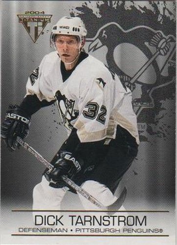 #82 Dick Tarnstrom - Pittsburgh Penguins - 2003-04 Pacific Private Stock Titanium Hockey
