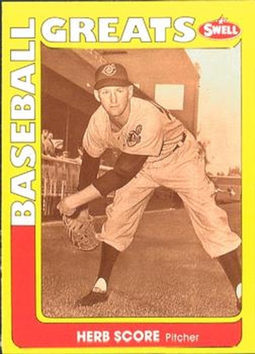 #82 Herb Score - Cleveland Indians - 1991 Swell Baseball Greats