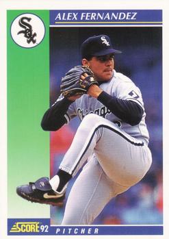 #82 Alex Fernandez - Chicago White Sox - 1992 Score Baseball