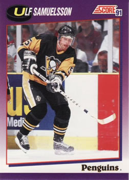 #82 Ulf Samuelsson - Pittsburgh Penguins - 1991-92 Score American Hockey