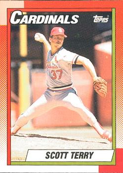 #82 Scott Terry - St. Louis Cardinals - 1990 O-Pee-Chee Baseball