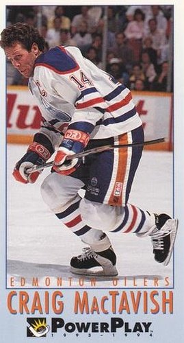 #82 Craig MacTavish - Edmonton Oilers - 1993-94 Fleer PowerPlay Hockey
