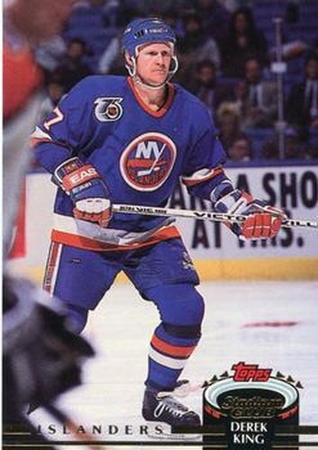 #82 Derek King - New York Islanders - 1992-93 Stadium Club Hockey
