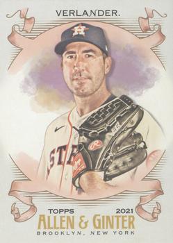 #82 Justin Verlander - Houston Astros - 2021 Topps Allen & Ginter Baseball