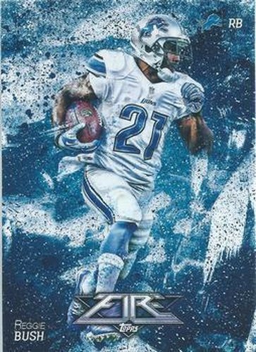 #82 Reggie Bush - Detroit Lions - 2014 Topps Fire Football