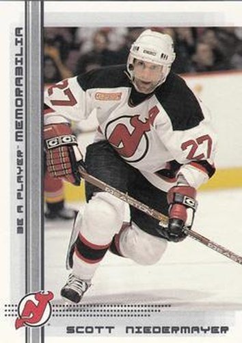 #82 Scott Niedermayer - New Jersey Devils - 2000-01 Be a Player Memorabilia Hockey