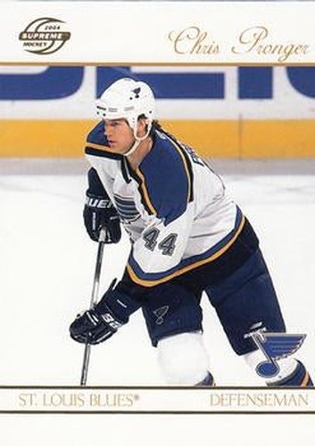 #82 Chris Pronger - St. Louis Blues - 2003-04 Pacific Supreme Hockey