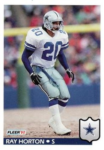 #82 Ray Horton - Dallas Cowboys - 1992 Fleer Football