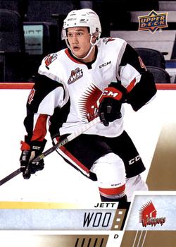#82 Jett Woo - Moose Jaw Warriors - 2017-18 Upper Deck CHL Hockey