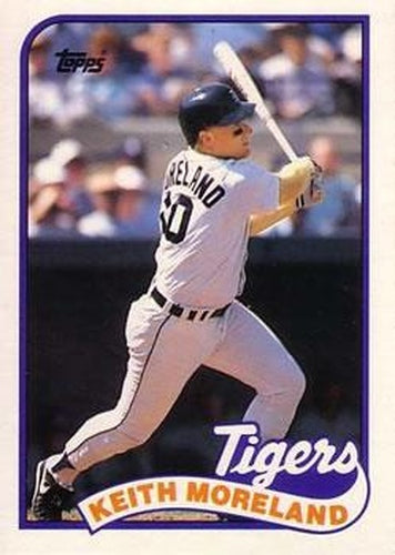 #83T Keith Moreland - Detroit Tigers - 1989 Topps Traded Baseball