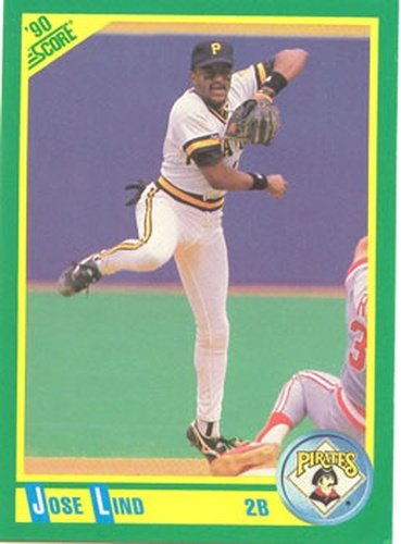 #83 Jose Lind - Pittsburgh Pirates - 1990 Score Baseball
