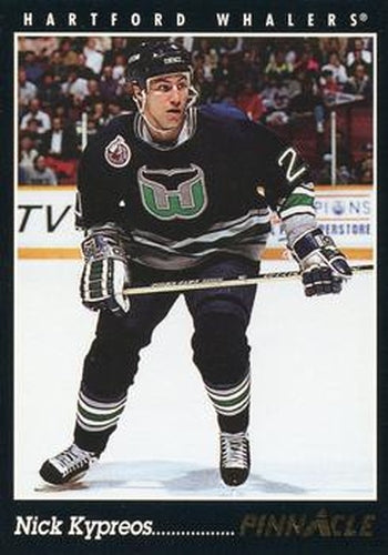 #83 Nick Kypreos - Hartford Whalers - 1993-94 Pinnacle Hockey