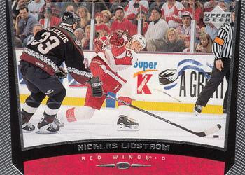 #83 Nicklas Lidstrom - Detroit Red Wings - 1998-99 Upper Deck Hockey