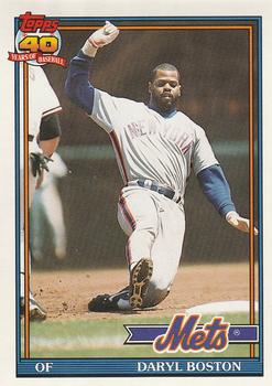 #83 Daryl Boston - New York Mets - 1991 O-Pee-Chee Baseball