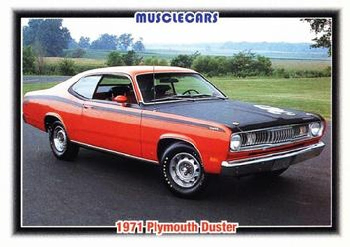 #83 1971 Plymouth Duster - 1992 Collect-A-Card Muscle Cars
