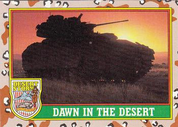 #83 Dawn in the Desert - 1991 Topps Desert Storm
