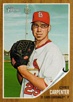 #83 Chris Carpenter - St. Louis Cardinals - 2011 Topps Heritage Baseball