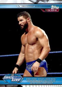 #83 Bobby Roode Defeats Jinder Mahal in the Tournament Finals for the United States Championship - 2019 Topps WWE Road to Wrestlemania Wrestling