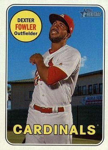 #83 Dexter Fowler - St. Louis Cardinals - 2018 Topps Heritage Baseball